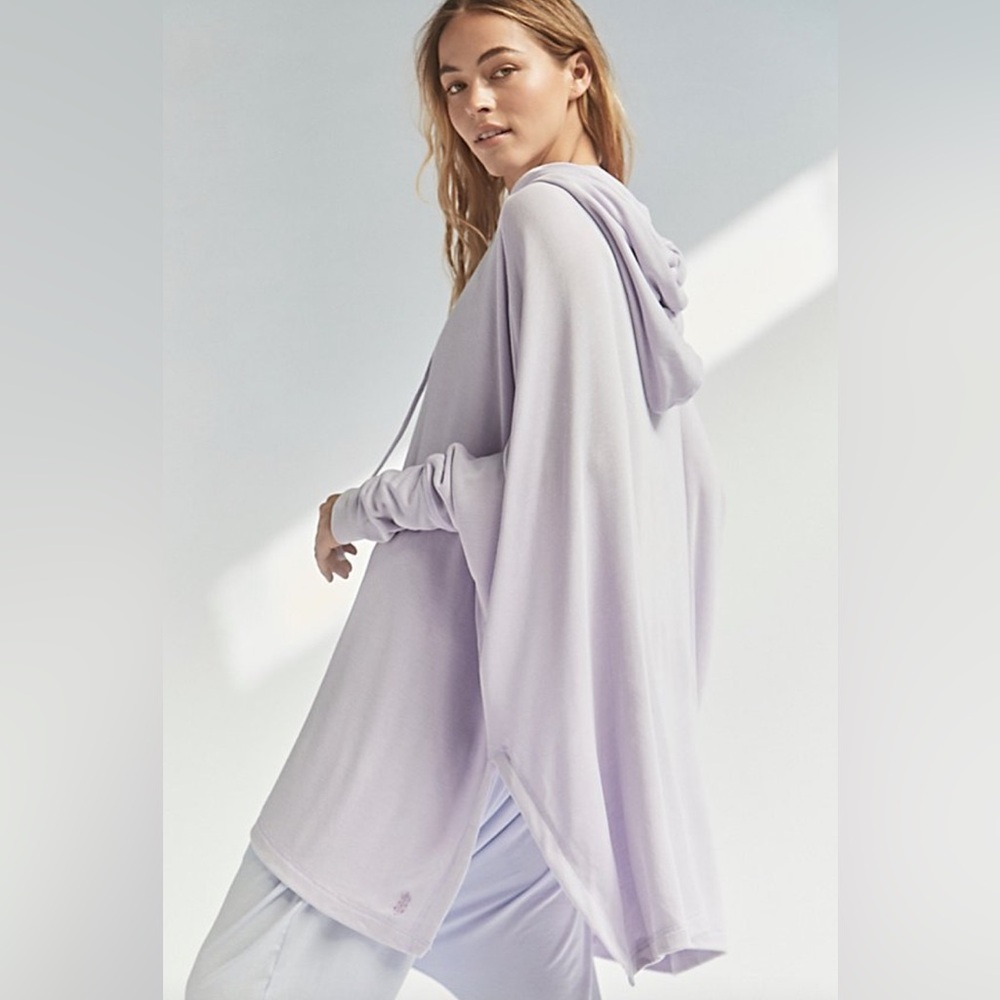 Free People Movement Swingin’ It Small Pullover Hoodie Sweatshirt Lavender